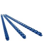 Baguettes de 21 anneaux - 10 mm - Bleu : GBC Lot de 100