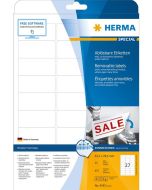 4347 HERMA : Étiquettes adhésives blanches - Multi-usages repositionnable