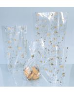 Sachet transparent avec fond - Motifs de Noël - 115 x 190 mm : FOLIA Lot de 10 Modèle