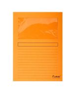 EXACOMPTA  50254E : chemises à fenêtre - Orange Forever