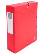 Boîte de classement Carte lustrée - Dos 80 mm - Rouge EXACOMPTA Exabox Image