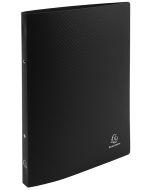 Classeur souple - 2 anneaux de 15 mm - Noir : EXACOMPTA Visuel