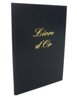 ELVE 540010 Livre d'or Classique - 297 x 210 mm A4 - Noir Messages remerciements