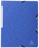 Chemise à élastiques sans rabat Carte lustrée - Bleu EXACOMPTA Modèle