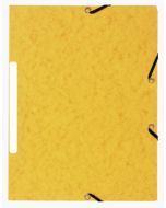 Chemise à élastiques - 3 rabats - Jaune Marbré : EXACOMPTA image