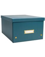 Boite de rangement A4+ - Bleu Canard EXACOMPTA Néo Déco 62353E