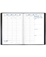 Agenda 2026 à spirale - Affaires S - 100 x 150 mm - Noir QUO VADIS