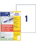 Étiquettes adhésives A4 - 210 x 297 mm - Blanc AVERY 6603