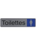 Plaque adhésive de signalisation - Toilettes Femme : EXACOMPTA image