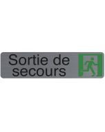Plaque adhésive de signalisation - Sortie de Secours : EXACOMPTA image