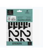 Pochette de Chiffres adhésifs de 0 à 9 - 60 mm - Noir : EXACOMPTA image