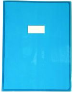 Protège-cahier - 240 x 320 mm - Bleu transparent : CLAIREFONTAINE Cristalux modèle