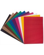 Feuille cartonnée ondulée - 250 x 350 mm - Assortiment : FOLIA Lot de 10 Modèle