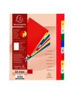 EXACOMPTA : Jeu de 10 intercalaires numériques en polypropylène 1 à 10 Classement PG