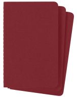 Carnet de Notes Ligné P/A6 - Couverture Carton Rouge MOLESKINE Lot de 3