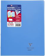 CLAIREFONTAINE 981412C Cahier Koverbook - POLYPRO - 96 pages à grands carreaux - 240 x 320 mm - bleu