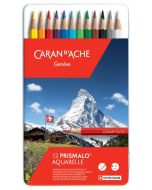 Boite de 12 Crayons de couleurs Prismalo - Aquarelle CARAN D'ACHE