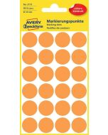 AVERY Pastilles adhésives 18 mm - Orange fluo