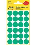 AVERY : Lot de 96 pastilles adhésives 18 mm - Vert modèle