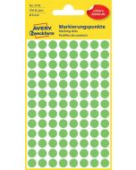 AVERY : Lot de 416 pastilles adhésives 8 mm - Vert fluo 3179