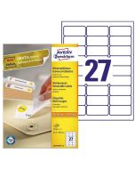AVERY Étiquettes amovibles 63,5 x 29,6 mm L4737REV-100