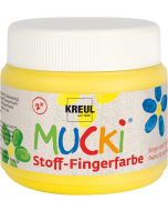 Gouache aux doigts pour Textile MUCKI - 150 ml - Jaune : KREUL Visuel