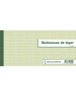 Carnet à souche  Quittance de loyer 40E EXACOMPTA 