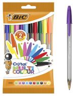 Photo Stylo à bille Cristal multicolor - Assortiment : BIC Lot de 10 image