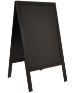 Photo Panneau extérieur noir inscriptible - 700 x 1250 mm - Noir SECURIT Woody