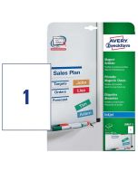 Étiquettes Aimantées A4 - Blanc - 210 x 297 mm AVERY J8867-5