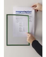 MAGNETOPLAN : Lot de 5 cadres d'affichage magnétiques - A4 - Noir