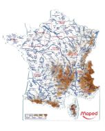 Carte de France Lot de 2 gabarits : MAPED