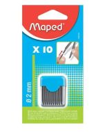 MAPED : Lot de 10 Mines de compas - 2 mm Dessin image