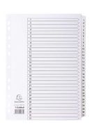 Jeu de 31 Intercalaires numériques en carte blanche - 1 à 31 - 223 x 297 mm : EXACOMPTA