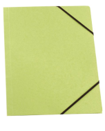 Photo Chemise à élastiques A4 - Vert : ELBA Carte Forte