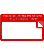 Photo Étiquettes adhésives - Références à Rappeler AGIPA