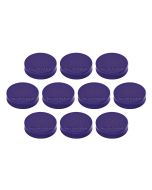 Photo Lot de 10 Aimants ronds Ergo - 30 mm - Violet : MAGNETOPLAN 1664011