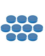 Photo Lot de 10 Aimants ronds Ergo - 30 mm - Bleu : MAGNETOPLAN 1664014