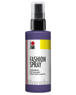 Photo MARABU : Peinture à vaporiser pour textile clair - Prune 17190050037