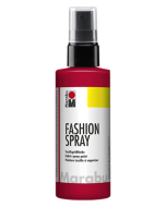 Photo MARABU : Peinture à vaporiser pour textile clair - Rouge 17190050232