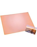 Photo Sous-main personnalisable translucide - Orange LAUFER Durella Transparent Fluo