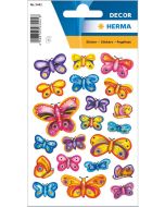 Photo Lot de 63 stickers en papier - Papillons décoratifs - 3441