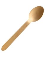 Cuillères jetables en bois NATURE STAR Image