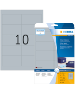 Photo Étiquettes adhésives - 96 x 50,8 mm - Argent HERMA 