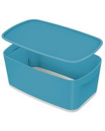 Photo Boîte de rangement avec couvercle - 5 litres - Bleu LEITZ My Box Cosy