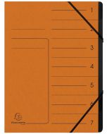 Photo Trieur 7 compartiments à élastiques - Orange EXACOMPTA Image