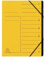 Photo Trieur 7 compartiments à élastiques - Jaune EXACOMPTA Image