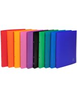 Photo Classeur souple en PP sans étiquette - 2 anneaux de 15 mm - Assortiment EXACOMPTA