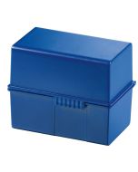 Photo Boite pour fiches en plastique - Format A6 - Bleu : HAN 976-14