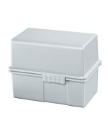 Photo Boite pour fiches en plastique - Format A8 - Gris clair : HAN 978-11